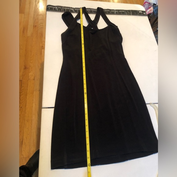 Expo Nite size 12 black vintage 90’s dress w/silver embellished stretch - Picture 12 of 16